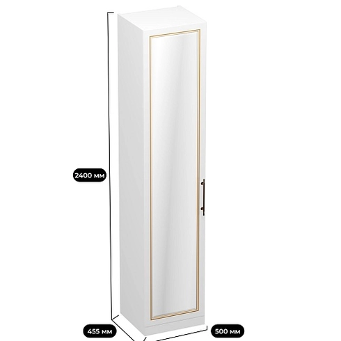 Шкаф однодверный для одежды с зеркалом A221.44-1Z