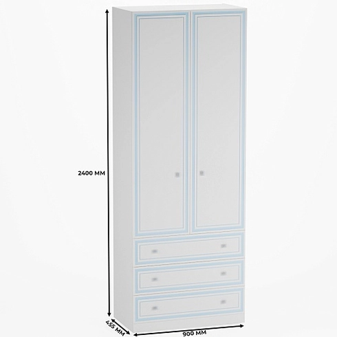 Шкаф двухдверный с ящиками А213