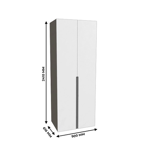 Шкаф 2 дверный, фасады в эмали LE210.60-3