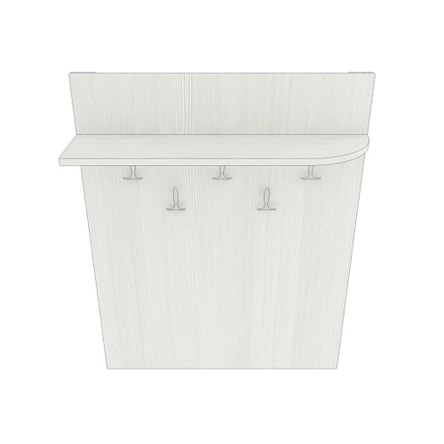 Вешалка настенная с  радиусной полкой P178 L/R