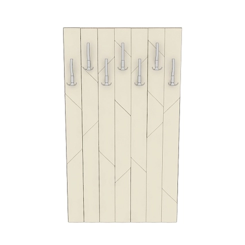 Панель мягкая с крючками P170