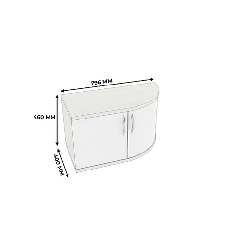 Тумба для обуви радиусная узкая P462 L/R