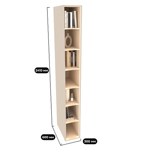 Стеллаж открытый глубокий L233.60 с подсветкой