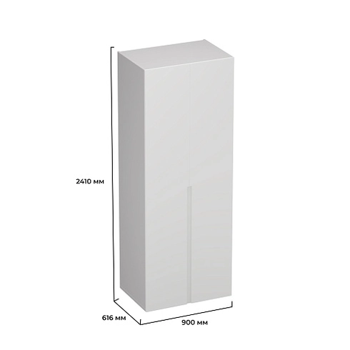 Шкаф 2 дверный, фасады в эмали LE210.60-3