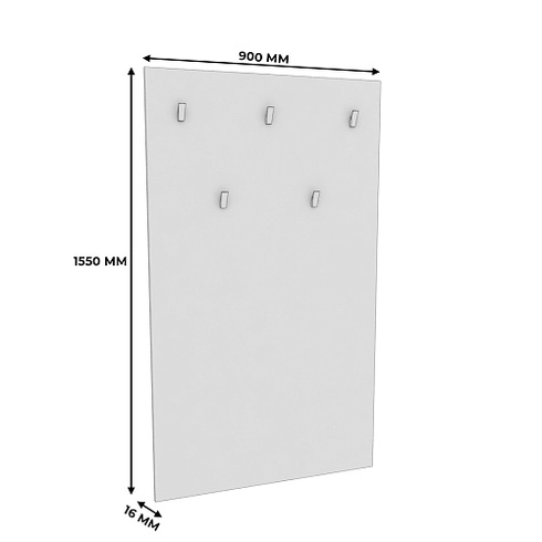Панель широкая с крючками L177.1