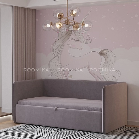 Кровать с подъемным механизмом и ящиком для белья РУБИ 1