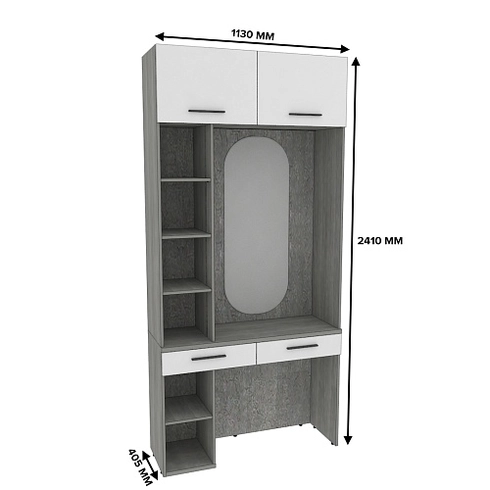 Столик туалетный с антресолью и стеллажом LG415