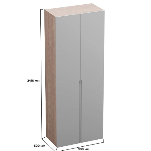 Шкаф 2 дверный, фасады в эмали LE210.44-1 нестандарт
