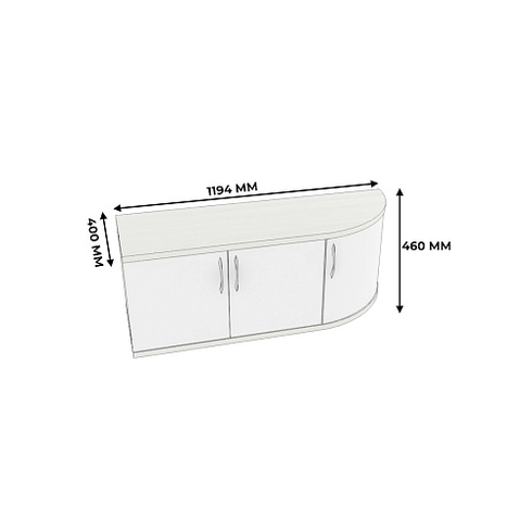 Тумба для обуви радиусная P463 L/R