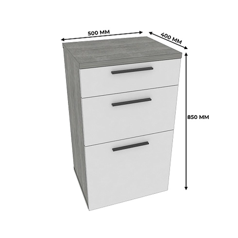 Тумба узкая 2 ящика LG-875