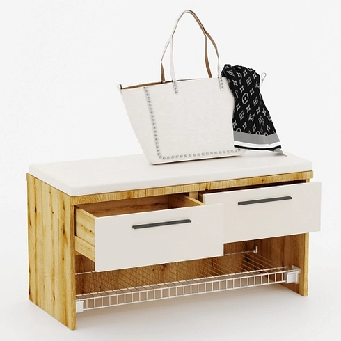 Тумба с 2 ящ. и полкой для обуви L462