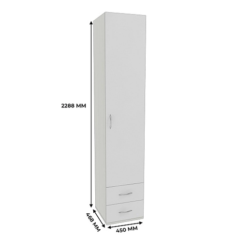 Шкаф 1 дверный с ящиками P221