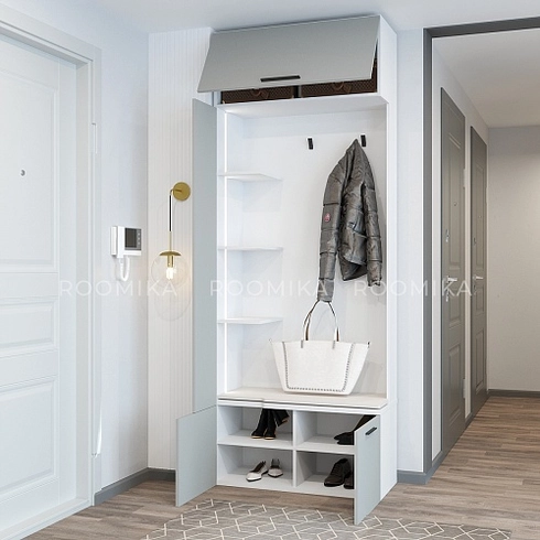 Секция с вешалкой и полками L409 L/R