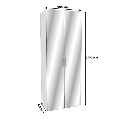 Шкаф двустворчатый с зеркалом L-210.60-4Z