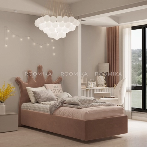 Кровать односпальная мягкая КВИН с подъемным механизмом