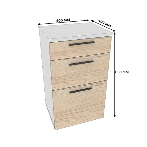 Тумба узкая 2 ящ. L875