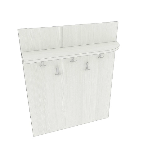 Вешалка настенная с  радиусной полкой P178 L/R