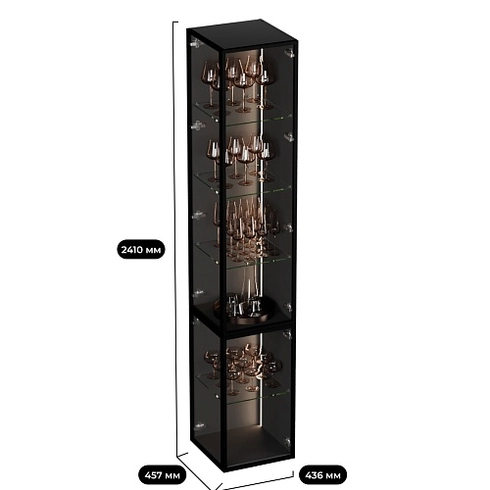 Шкаф завершающий для посуды с подсветкой LF270