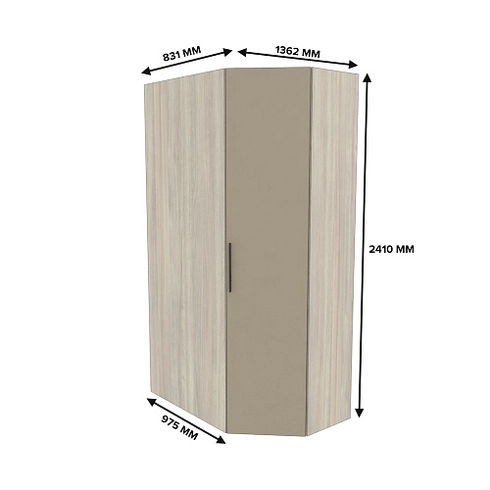 Шкаф угловой L209.44 L/R