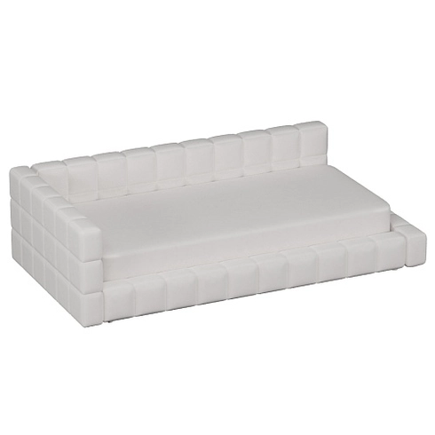 Кровать односпальная мягкая с ортопедической решеткой КВАДРО-М, 90х200