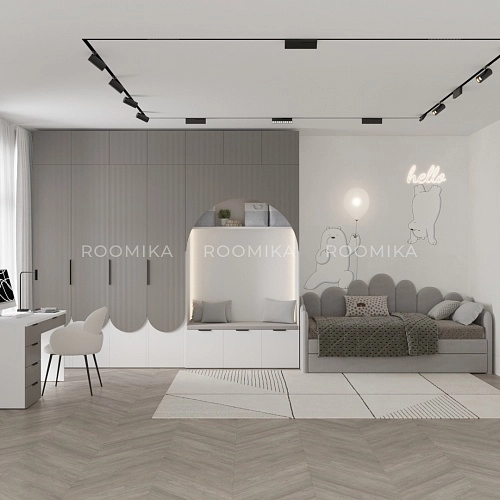 Лацио детская фрезерованные фасады в эмали 91