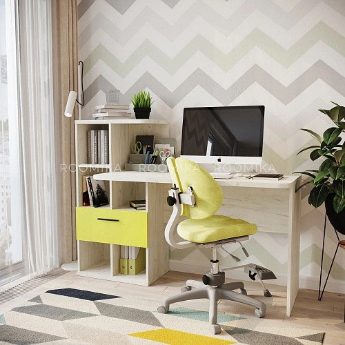 Рабочий стол со встроенным стеллажом HOF421