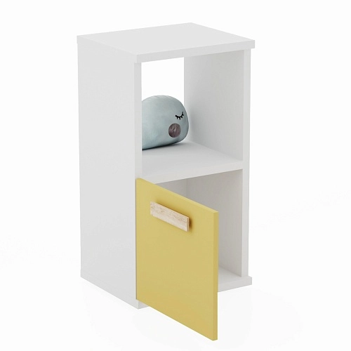 Cтеллаж сквозной книжный на 2 ниши E802 с фасадом 1 шт