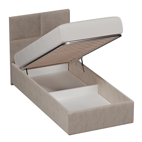 Кровать односпальная мягкая ВЕРСАЛ с подъемным механизмом, 90x200