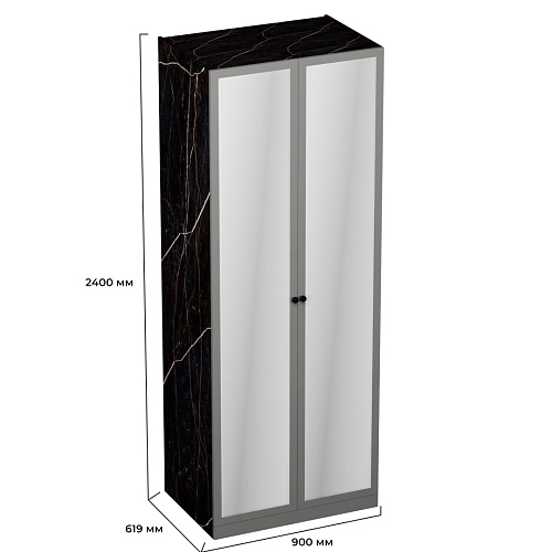 Шкаф двухдверный с зеркалом А210.60-2Z