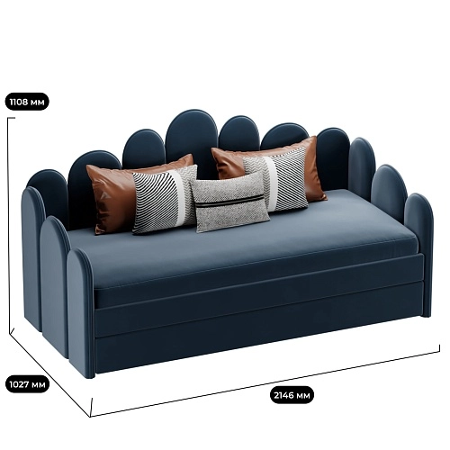 Мягкая кровать-диван ШЕЛЛ, 90x190