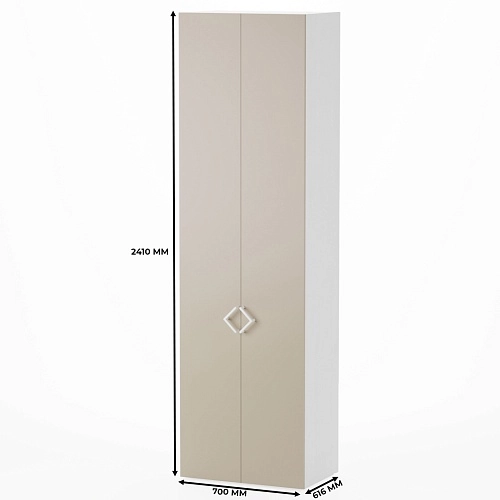 Шкаф двухдверный со штангой L243.60