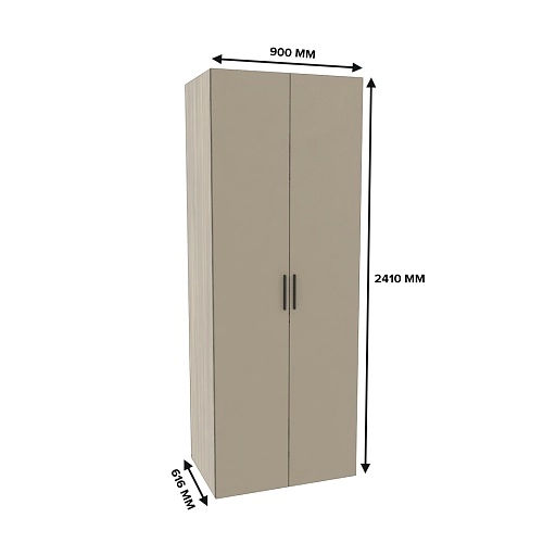 Шкаф двухдверный с узкими ящиками L210.60-2