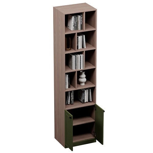 Шкаф книжный для встройки столешницы в эмали A2228.44