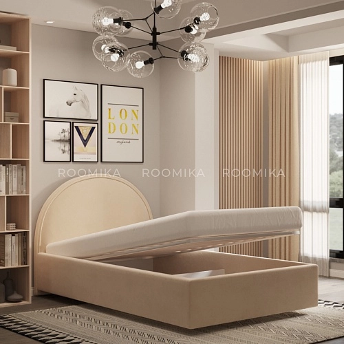 Кровать мягкая БАББЛ с подъемным механизмом, 120x200