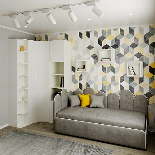 Мягкая кровать-диван КИПРОС с подъемным механизмом, 90x190