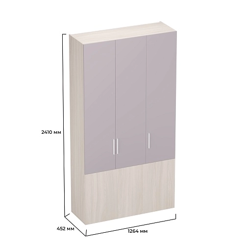 Шкаф двухдверный с фальш-панелью L212.4-120