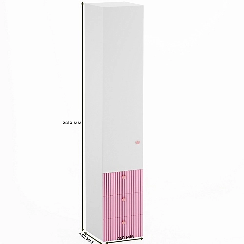 Шкаф однодверный с ящиками L223