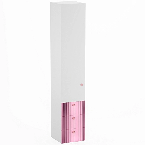 Шкаф однодверный с ящиками, фасады в эмали LE223