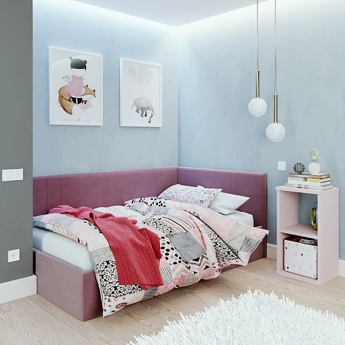 Мягкая кровать-диван КАРАТ-900  с подъемным механизмом, 90х200