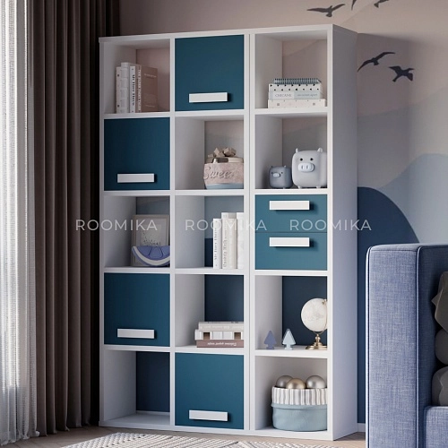 Cтеллаж сквозной книжный на 5 ниш E805