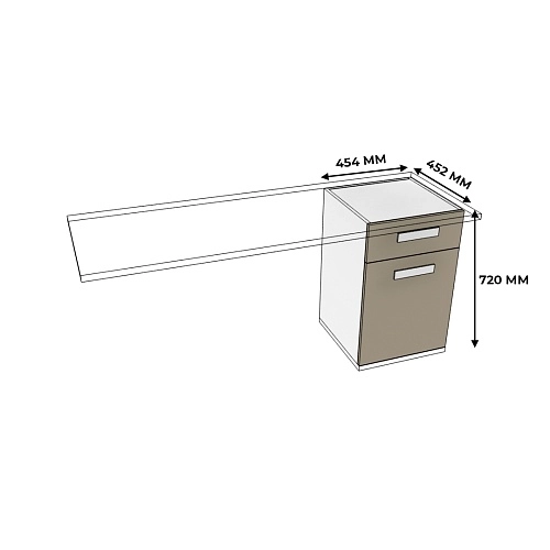 Тумба опора для стола E702