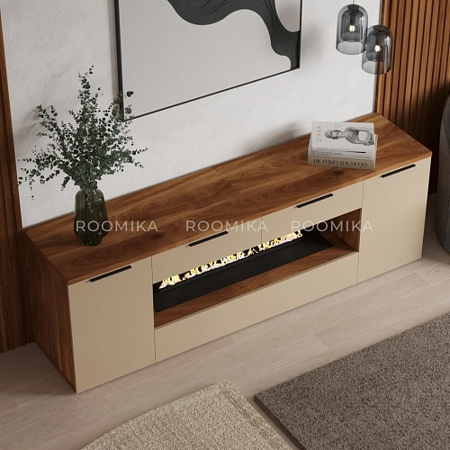 Тумба ТВ напольная с электрокамином L550.450