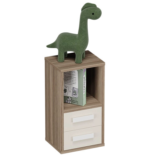 Cтеллаж сквозной книжный  с ящиками E802