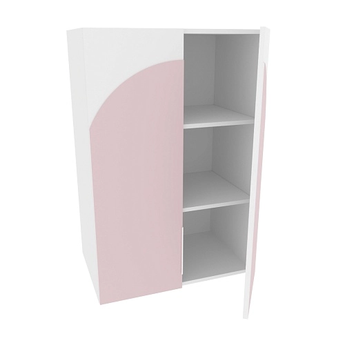 Антресоль двудверная, фрезерованные фасады в эмали LE339.44