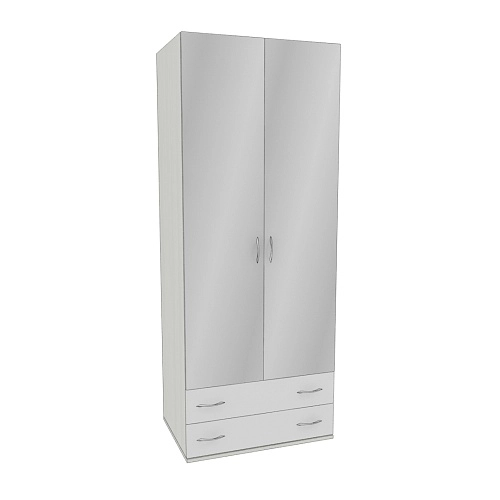 Шкаф 2 дверный с ящиками  и зеркалом P211.60Z