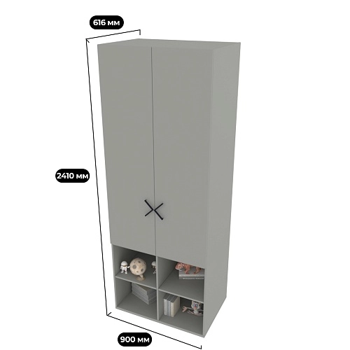 Шкаф двухдверный L217.60-4