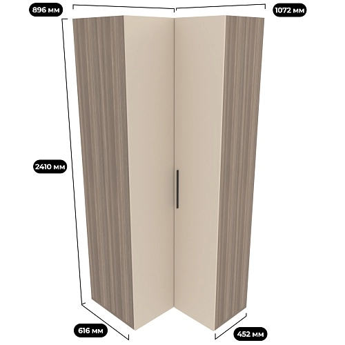 Шкаф угловой L207 L/R