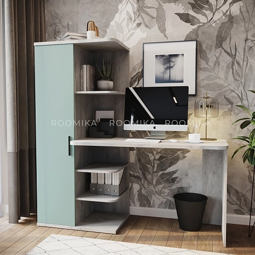 Рабочий стол со встроенным стеллажом HOF423