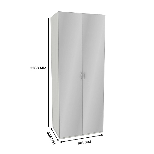 Шкаф 2 дверный с зеркалом P210.60Z