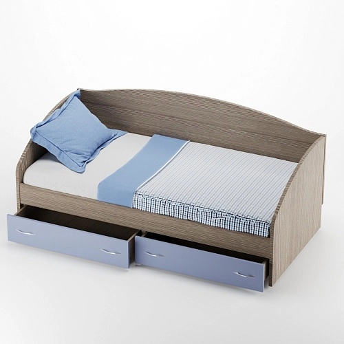 Кровать односпальная с ящиками P902N, 90x190